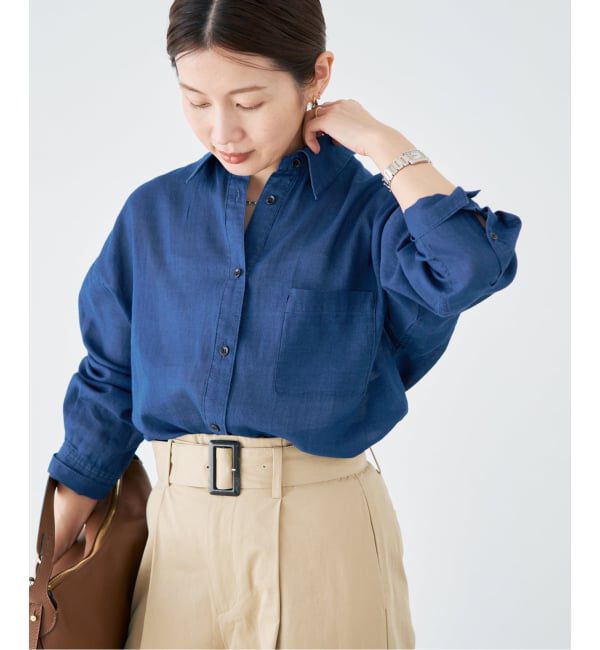 IENA「シアーデニムシャツ」|シャツ・ブラウス|