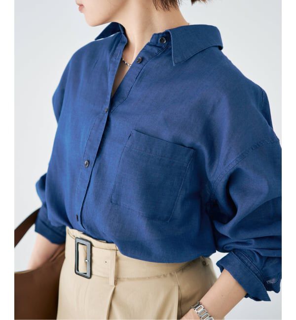 IENA「シアーデニムシャツ」|シャツ・ブラウス|