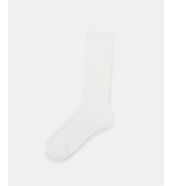 SLOBE IENA「piedi nudi/ピエディヌーディ SLOBE別注 シアーソックス 1241708」|ソックス|ホワイト