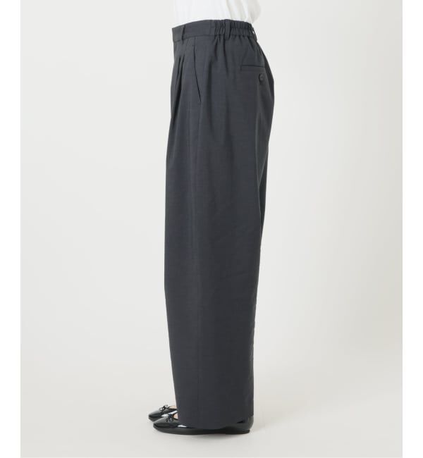 IENA「ウォッシャブル リネンミックスコクーンスラックス」|スラックス|