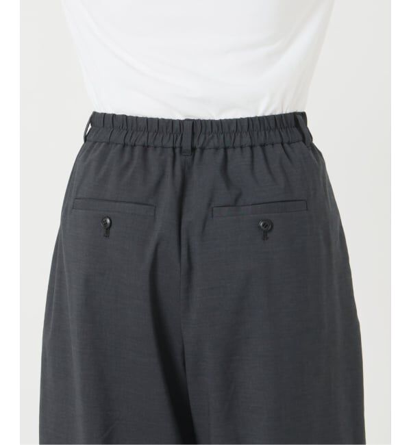 IENA「ウォッシャブル リネンミックスコクーンスラックス」|スラックス|