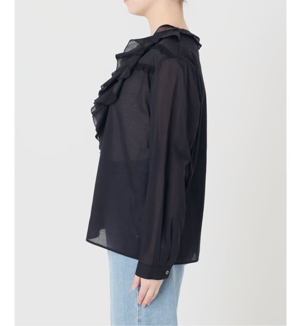 IENA「レーストリムフリルブラウス」|シャツ・ブラウス|