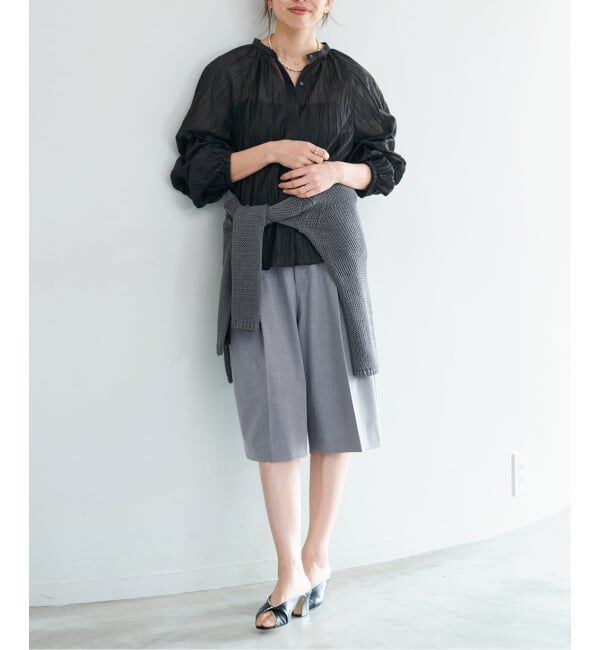 IENA「ランダムプリーツブラウス」|シャツ・ブラウス|