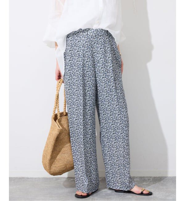 SLOBE IENA「《WEB限定/予約》Blue Flowerパンツ」|その他|