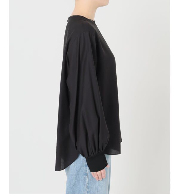 IENA「クルーネックシアーリブブラウス」|シャツ・ブラウス|