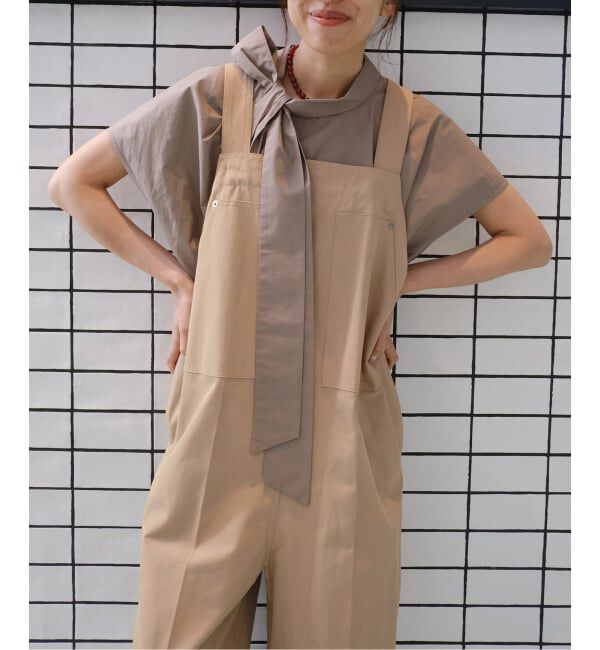 IENA「Maison IENA 別注 Nell/ネル サロペット 261-202-51」|オールインワン|ベージュ