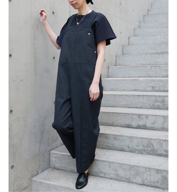 IENA「Maison IENA 別注 Nell/ネル サロペット 261-202-51」|オールインワン|ネイビー