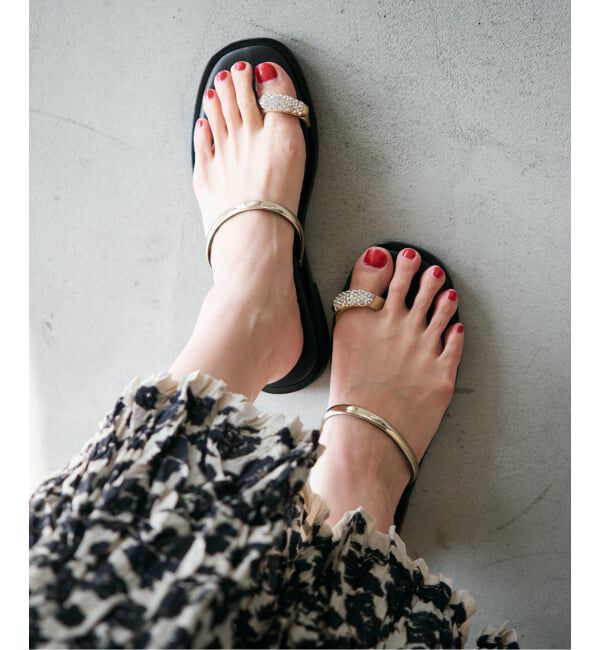 IENA「《予約》NICOLAS LAINAS/ニコラスライナス bijou sandale サンダル」|サンダル|