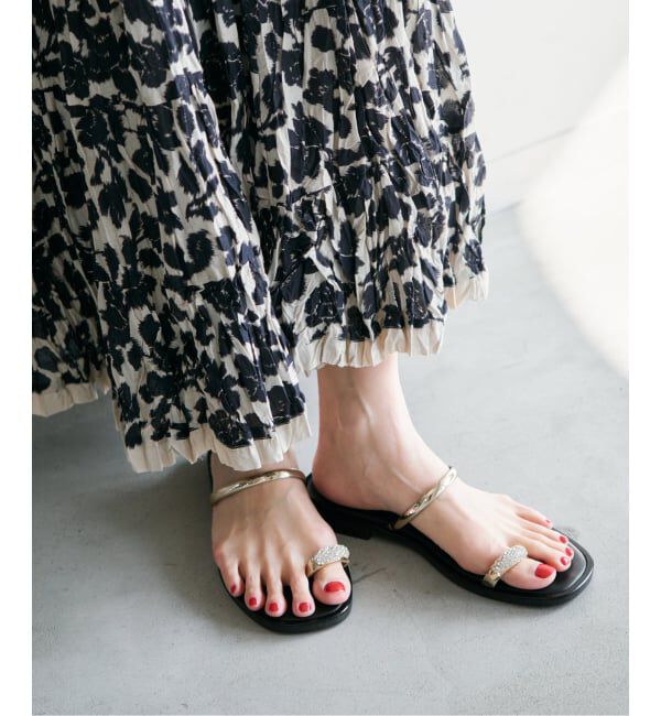 IENA「《予約》NICOLAS LAINAS/ニコラスライナス bijou sandale サンダル」|サンダル|