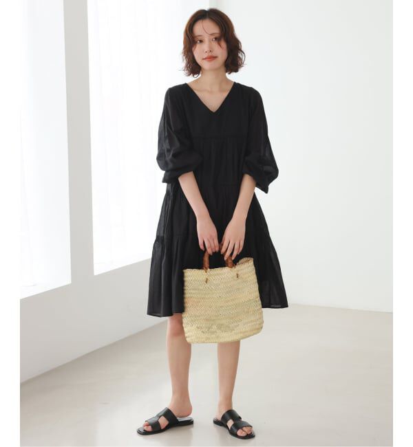 SLOBE IENA「《予約》コットンボイルティアードワンピース」|ワンピース|