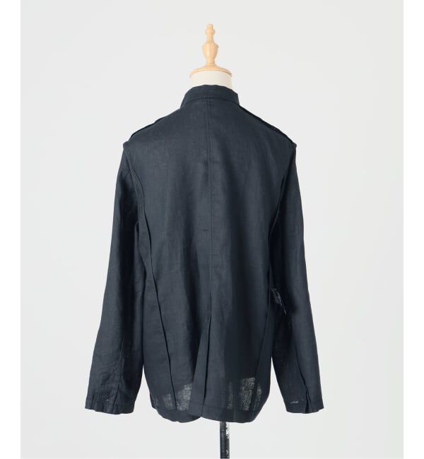 IENA「《追加予約》ウォッシャブル ソフトリネン リラックスジャケット」|テーラードジャケット|