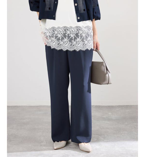 IENA「《予約》ウォッシャブルシルキーサテンイージーパンツ」|その他|