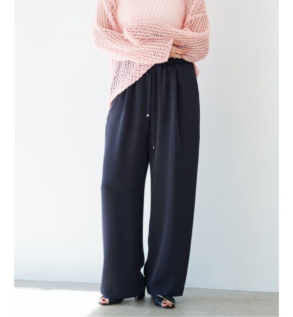 IENA「《予約》ウォッシャブルシルキーサテンイージーパンツ」|その他|