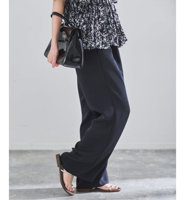 IENA「《予約》ウォッシャブルシルキーサテンイージーパンツ」|その他|