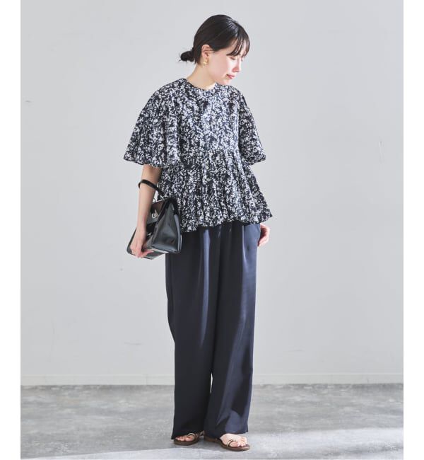 IENA「《予約》ウォッシャブルシルキーサテンイージーパンツ」|その他|