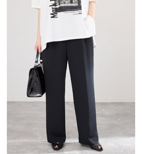 IENA「《予約》ウォッシャブルシルキーサテンイージーパンツ」|その他|