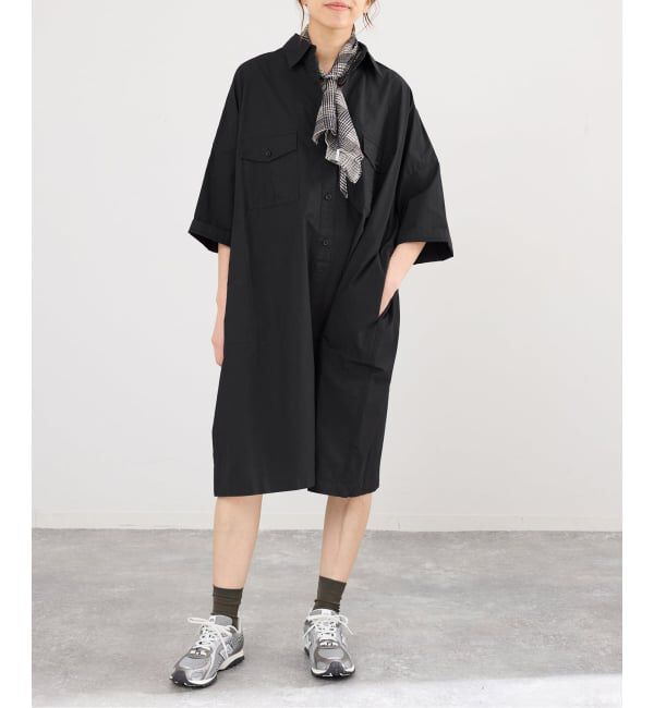 IENA「《予約》コットンショートオールインワン」|オールインワン|