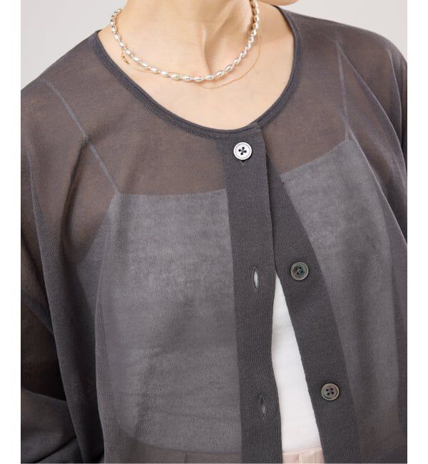 IENA「《追加3予約》FILMY COTTONカーディガン」|カーディガン|