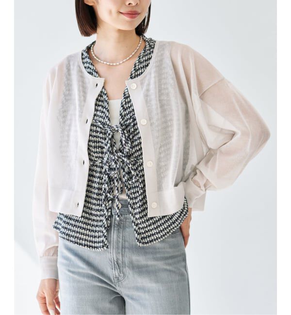 IENA「《追加3予約》FILMY COTTONカーディガン」|カーディガン|