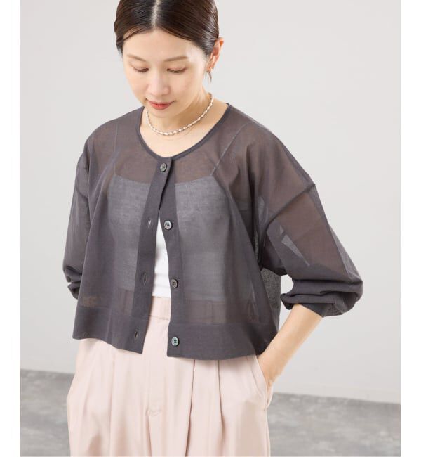 IENA「《追加3予約》FILMY COTTONカーディガン」|カーディガン|