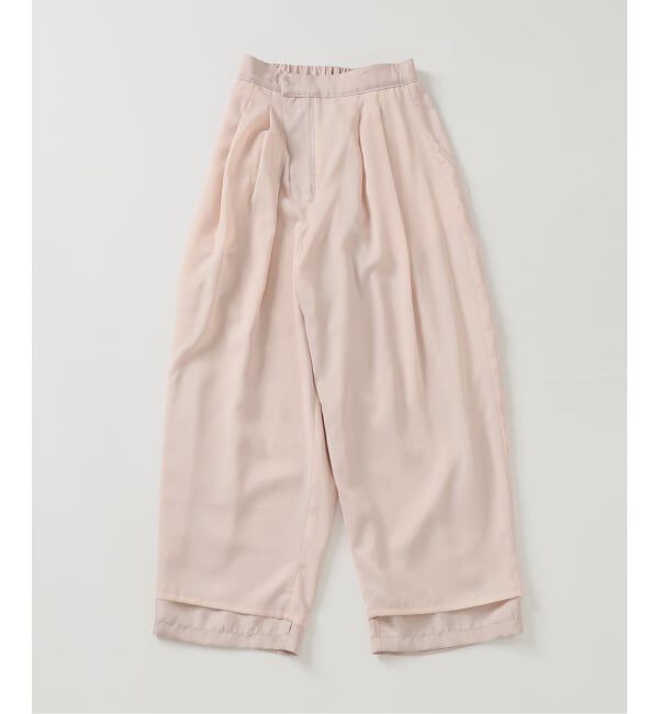 IENA「《洗濯機洗い可/予約》UVカット/接触冷感 ツイルコクーンスラックス」|スラックス|