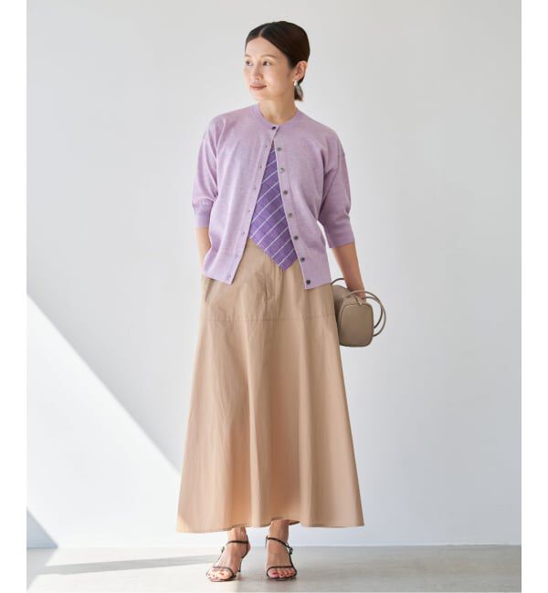 IENA「《予約/洗濯機洗い可》チノライクスカート」|スカート|