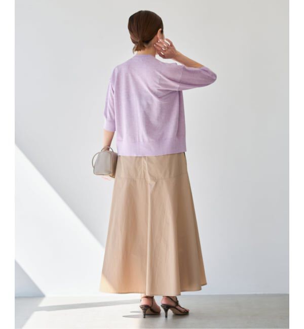 IENA「《予約/洗濯機洗い可》チノライクスカート」|スカート|