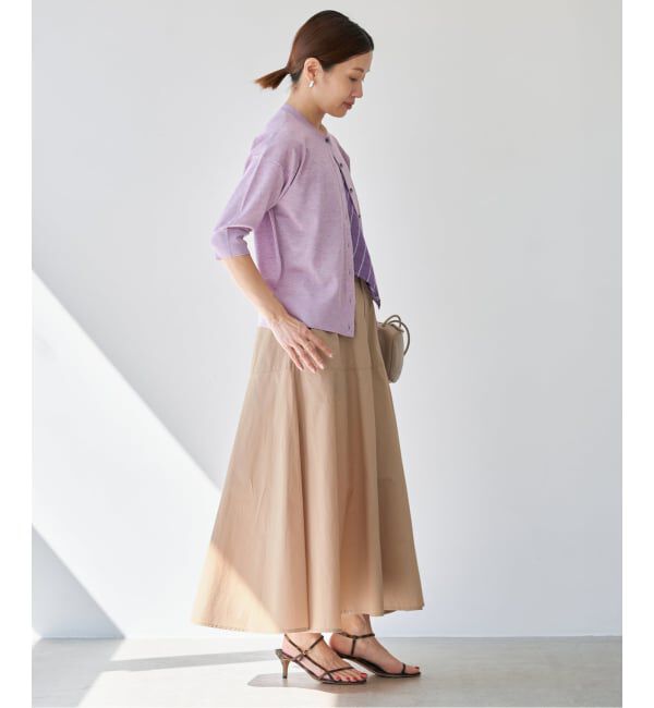 IENA「《予約/洗濯機洗い可》チノライクスカート」|スカート|