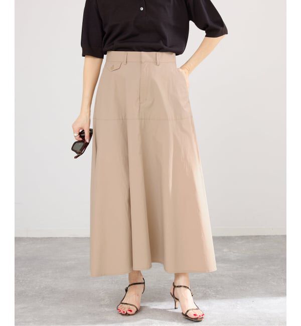 IENA「《予約/洗濯機洗い可》チノライクスカート」|スカート|