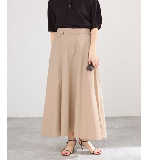 IENA「《予約/洗濯機洗い可》チノライクスカート」|スカート|