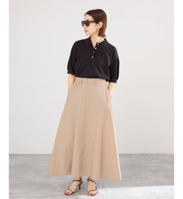 IENA「《予約/洗濯機洗い可》チノライクスカート」|スカート|