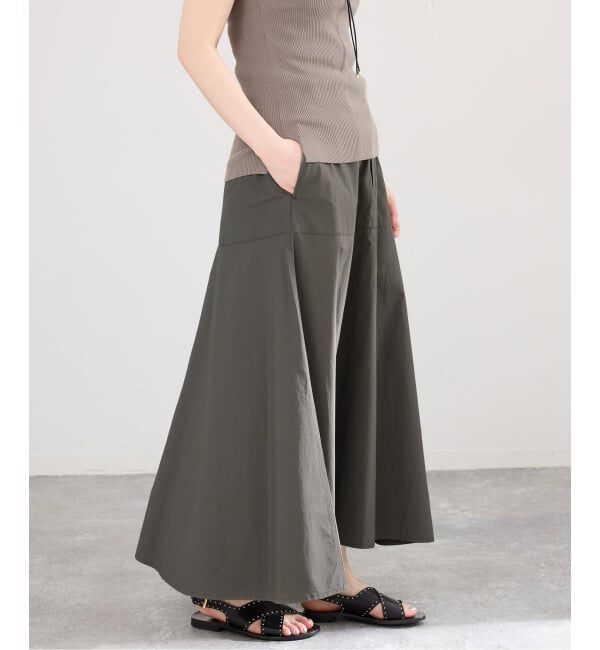 IENA「《予約/洗濯機洗い可》チノライクスカート」|スカート|カーキ