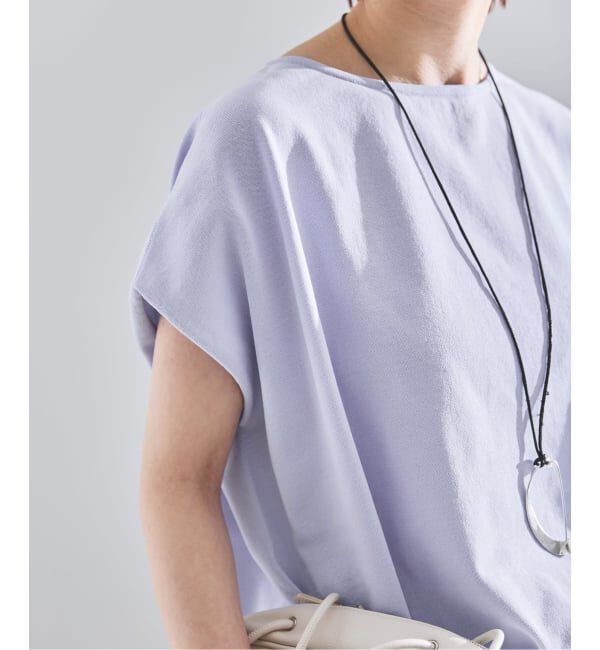 IENA「《WEB限定/追加7予約》 コットンストレッチ NEOワイドクループルオーバー」|ニット・セーター|