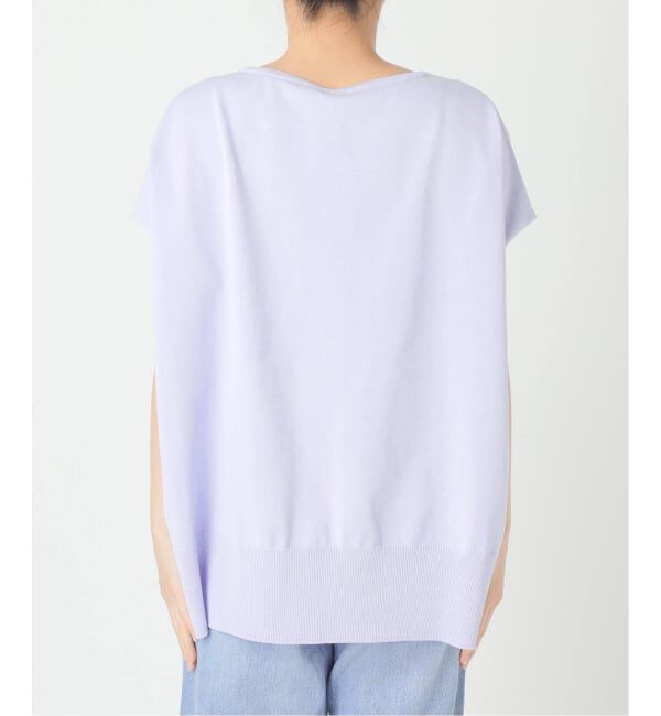 IENA「《WEB限定/追加7予約》 コットンストレッチ NEOワイドクループルオーバー」|ニット・セーター|