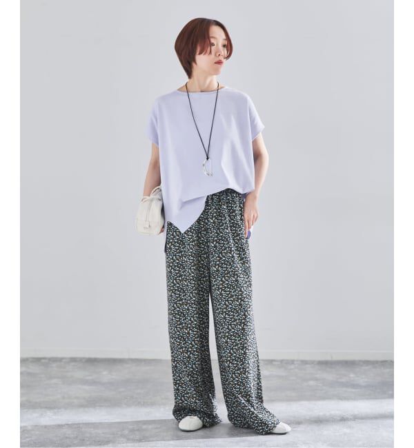 IENA「《WEB限定/追加7予約》 コットンストレッチ NEOワイドクループルオーバー」|ニット・セーター|