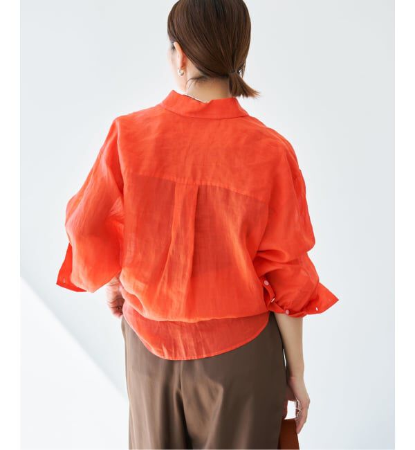 IENA「《セットアップ対応/予約》ラミーレギュラーカラーシャツ」|シャツ・ブラウス|