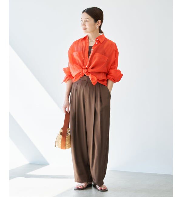 IENA「《セットアップ対応/予約》ラミーレギュラーカラーシャツ」|シャツ・ブラウス|