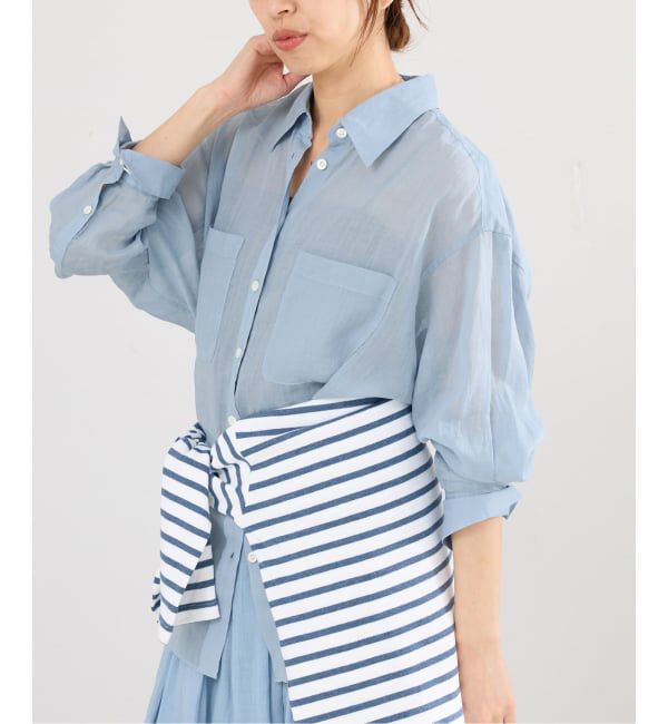 IENA「《セットアップ対応/予約》ラミーレギュラーカラーシャツ」|シャツ・ブラウス|