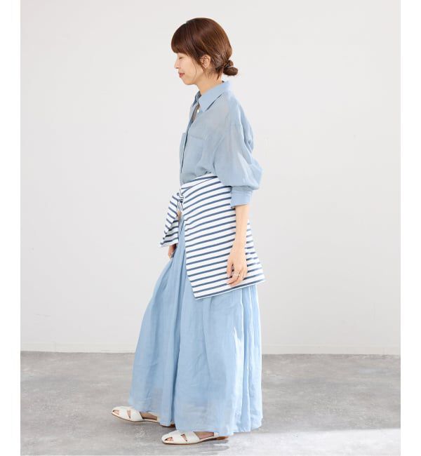 IENA「《セットアップ対応/予約》ラミーレギュラーカラーシャツ」|シャツ・ブラウス|