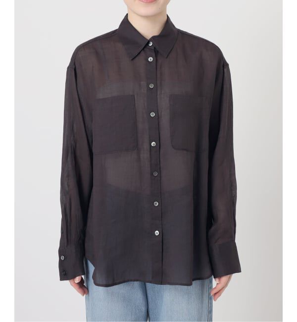 IENA「《セットアップ対応/予約》ラミーレギュラーカラーシャツ」|シャツ・ブラウス|