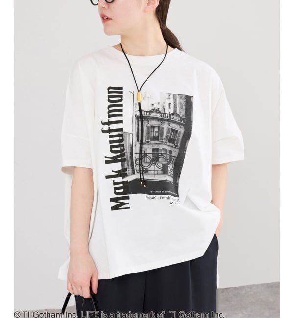 IENA「《予約》LIFE PICTURE COLLECTION　PHOTO Tシャツ」|Tシャツ・カットソー|ホワイト