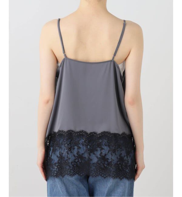 IENA「《追加2予約》リバーレースサテンキャミソール」|キャミソール|