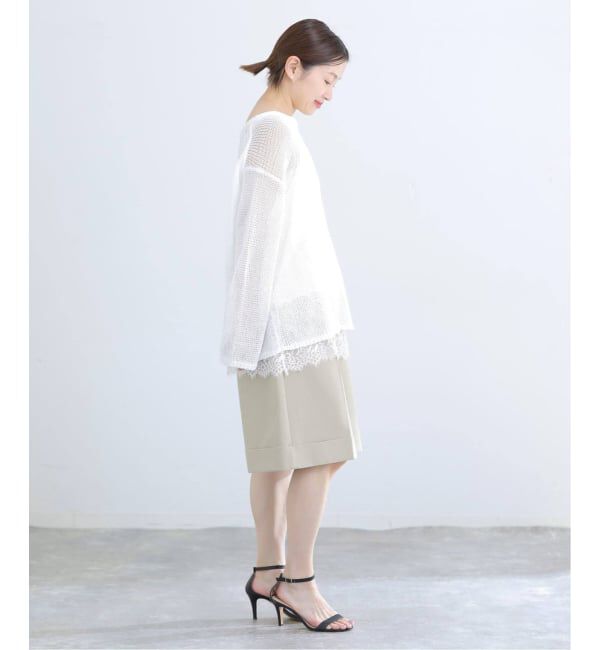 IENA「《追加2予約》リバーレースサテンキャミソール」|キャミソール|