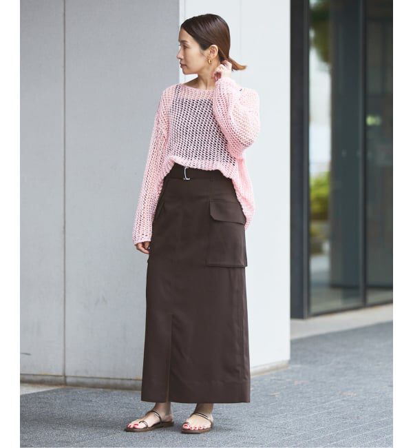 IENA「《予約》ハイツイストペンシルロングスカート」|スカート|