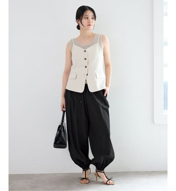 IENA「《予約》ウォッシャブル コットンタフタバルーンパンツ」|その他|
