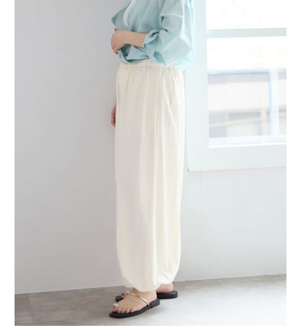 IENA「《予約》ウォッシャブル コットンタフタバルーンパンツ」|その他|
