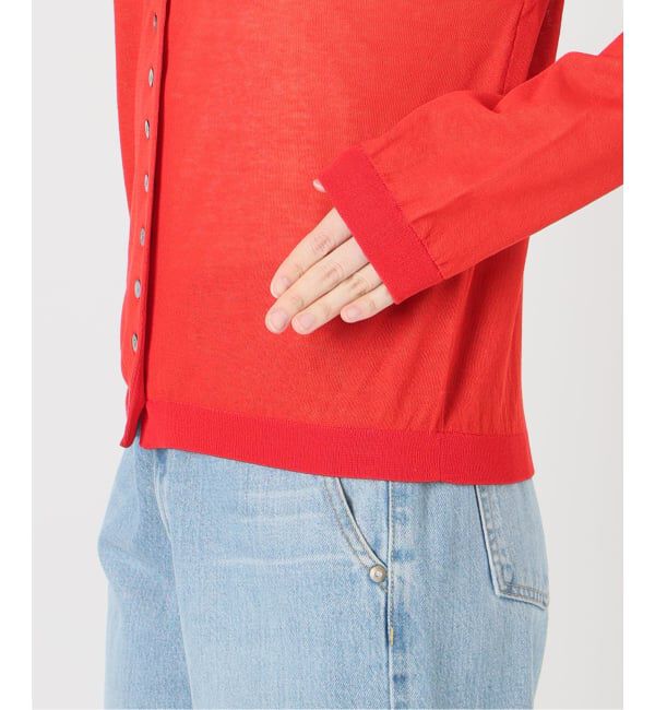 IENA「《予約》ウォッシャブル ダブルレイヤードカーディガン」|カーディガン|