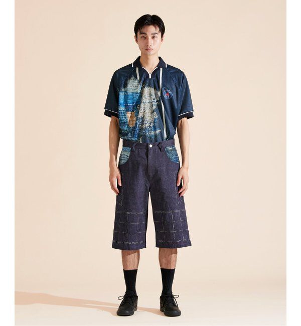 Paris Saint-Germain「【Poggy &times; Paris Saint-Germain】DEAR PSG PRINTED BAGGY SHORTS」|デニム|