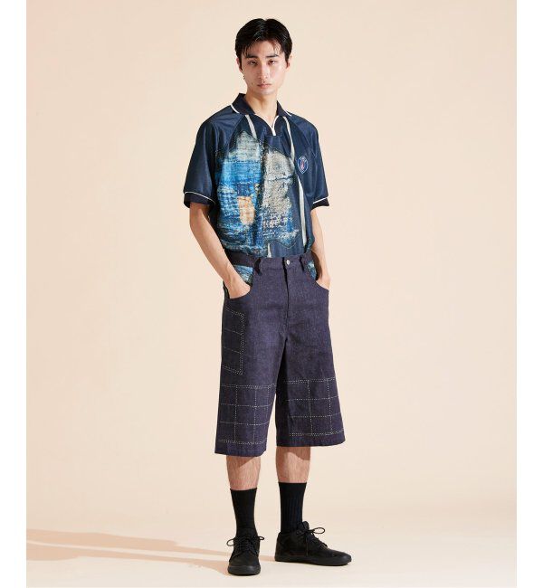 Paris Saint-Germain「【Poggy &times; Paris Saint-Germain】DEAR PSG PRINTED BAGGY SHORTS」|デニム|