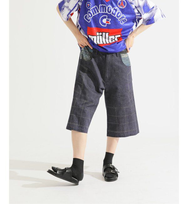Paris Saint-Germain「【Poggy &times; Paris Saint-Germain】DEAR PSG PRINTED BAGGY SHORTS」|デニム|